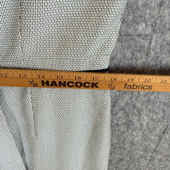 Antonio Melani Sleeveless Wrap Dress Collar Blk White Micro Pattern Work Career - Picture 10 of 12